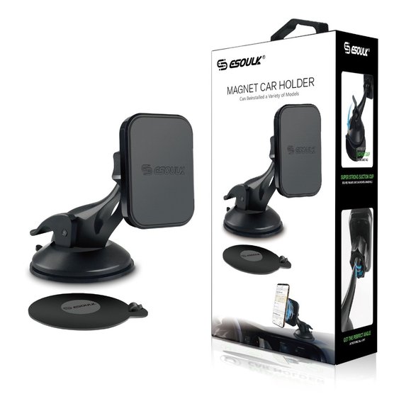 Esoulk Universal Magnetic Car Holder Windshield/Dashboard Mount with Pad - Picture 1 of 5